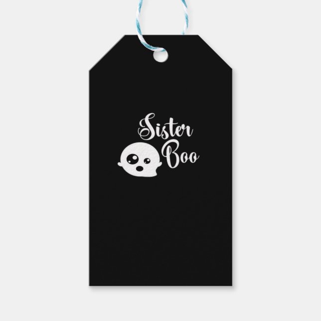Etiqueta Para Presente Sister Boo Halloween (Frente)