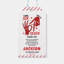 Six Seven Birthday Skeleton Hands Party
