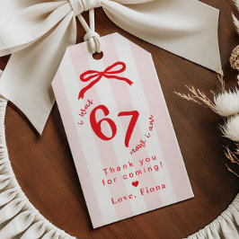 Etiqueta Para Presente Six Seven Meme Coquette Birthday Thank you