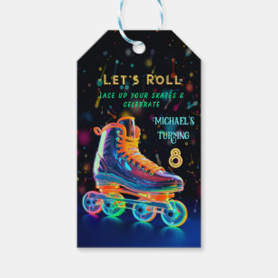 Etiqueta Para Presente Skate do cilindro, girando 8