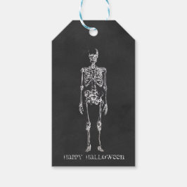 Etiqueta Para Presente Sketeton Happy Halloween