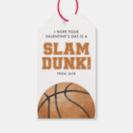 Etiqueta Para Presente Slam Dunk Valentine Classroom Favor Tag