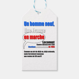 Etiqueta Para Presente Slogan En Marche