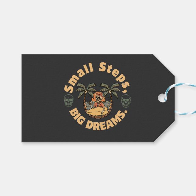 Etiqueta Para Presente small steps,big dreams (Frente (horizontal))