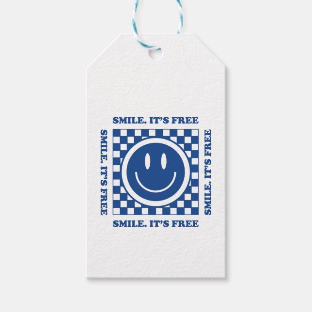 Etiqueta Para Presente Smile It's Free (Frente)