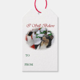 Etiqueta Para Presente Smooth Collie Christmas