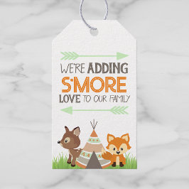 Etiqueta Para Presente S'more Love Woodland Camper Camper Chá de fraldas 