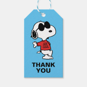 Etiqueta Para Presente Snoopy "Joe Legal" em pé