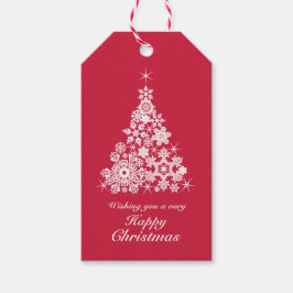 Etiqueta Para Presente Snowflake Árvore de Natal, etiqueta de presente br