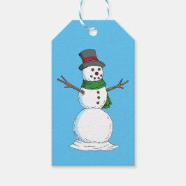 Etiqueta Para Presente Snowman
