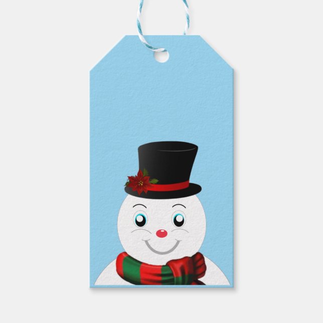 Etiqueta Para Presente snowman (Frente)