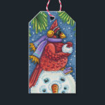 ETIQUETA PARA PRESENTE SNOWMAN BODYGUARD, CHRISTMAS CARDINHEIRO REDBIRD<br><div class="desc">ARMADO COM BALAS DE NEVE. ETIQUETAS HUMOROSAS DE PRESENTE CARDINAL. *Personalizar ... Procurar itens correspondentes de Susan Brack Designs</div>