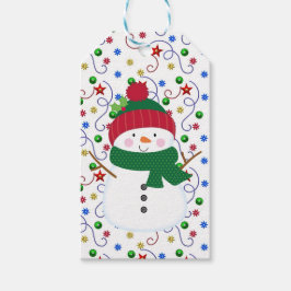 Etiqueta Para Presente Snowman Gift Tag