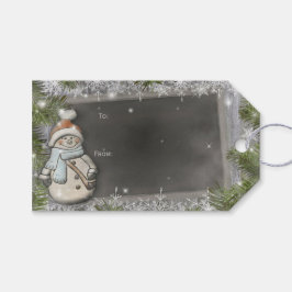 Etiqueta Para Presente Snowman Gift Tags