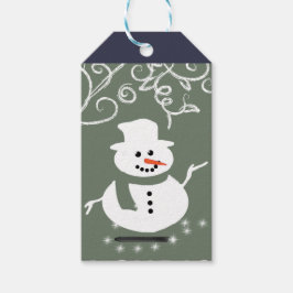 Etiqueta Para Presente Snowman Happy Holiday Dags