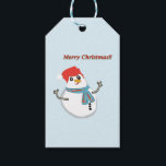 Etiqueta Para Presente Snowman, Merry Christmas!!<br><div class="desc">Boneco de neve fofo,  desejando Feliz natal!! Alegria do Natal em seu lar!! Boas festas.</div>