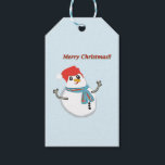 Etiqueta Para Presente Snowman, Merry Christmas!!<br><div class="desc">Boneco de neve fofo,  desejando Feliz natal!! Alegria do Natal em seu lar!! Boas festas.</div>