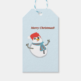 Etiqueta Para Presente Snowman, Merry Christmas!!