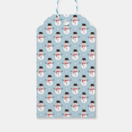 Etiqueta Para Presente Snowman pattern