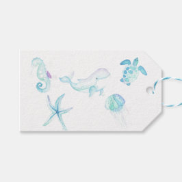 Etiqueta Para Presente Sob O Mar