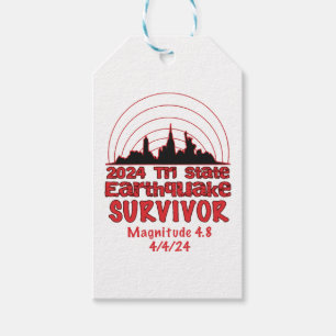 Etiqueta Para Presente Sobrevivi ao Terremoto de NYC Quake Tri State 2024