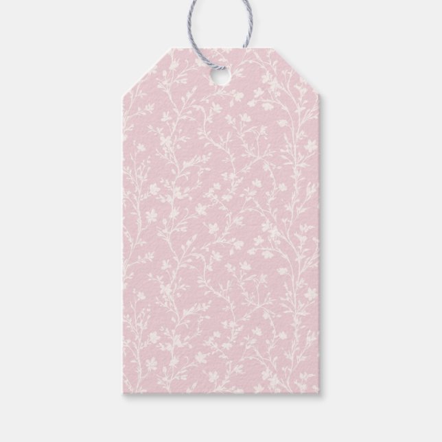 Etiqueta Para Presente Soft Meadow Neutro - Rosa Bege (Frente)