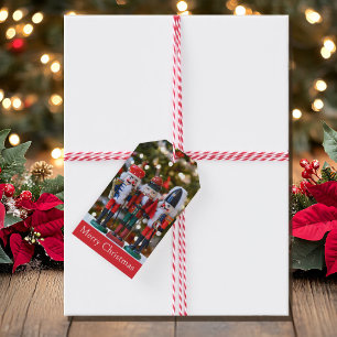 Etiqueta Para Presente Soldados Esmagadores de Nozes Natal Festivo Nome P