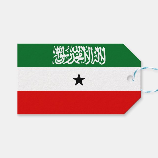 Etiqueta Para Presente Somaliland Flag (Frente (horizontal))