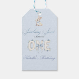 Etiqueta Para Presente Somebunny Sweet 1st Birthday Spring Floral Invitat