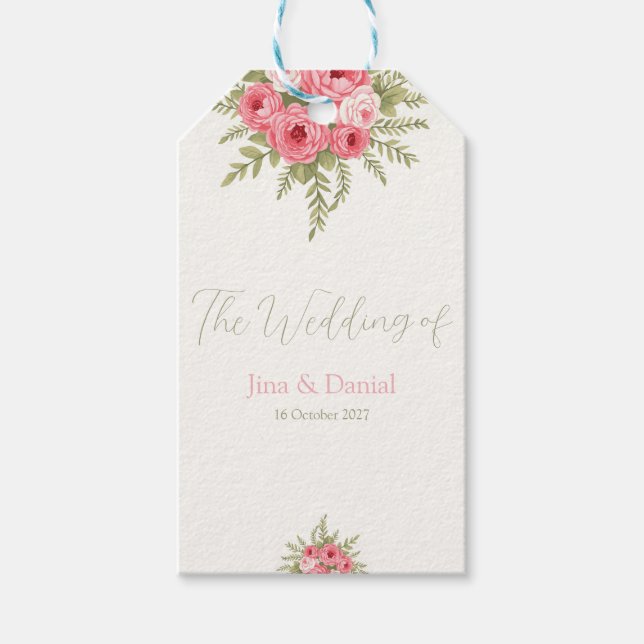 Etiqueta Para Presente Sonho Fúcsia (Frente)