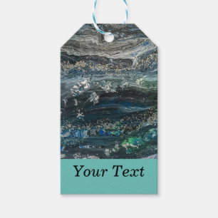 Etiqueta Para Presente Sonhos da pintura do abstrato Oceano