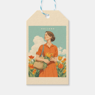 Etiqueta Para Presente Sonhos Tulip na Holanda