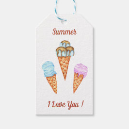 Etiqueta Para Presente Sorvete Eu Te Amo Doce Verão