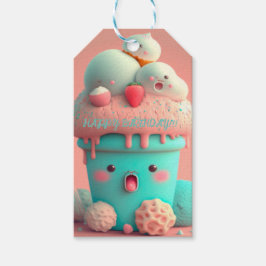Etiqueta Para Presente Sorvete Kawaii