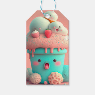 Etiqueta Para Presente Sorvete Kawaii