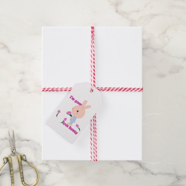 Etiqueta Para Presente Sou seu coelhinho favorito (Com cordão)