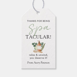 Etiqueta Para Presente Spa-Tacular Dia dos Professores Spa
