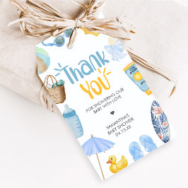 Etiqueta Para Presente Splish Splash Summer Baby Shower Favor Tags
