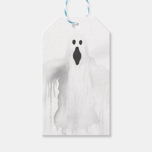 Etiqueta Para Presente Spooky Ghost (Frente)