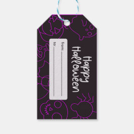 Etiqueta Para Presente Spooky Halloween Treat Label