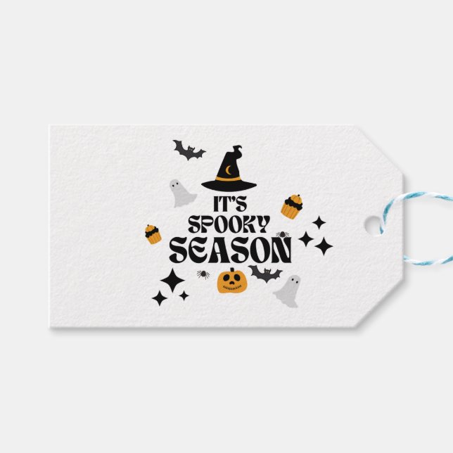 Etiqueta Para Presente Spooky Season (Frente (horizontal))