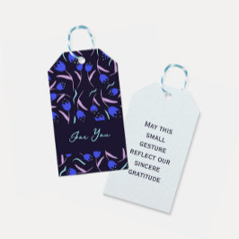 Etiqueta Para Presente Spring Floral Pattern 