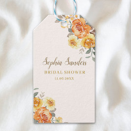 Etiqueta Para Presente Springtime Bridal Shower Featuring Orange Blossoms