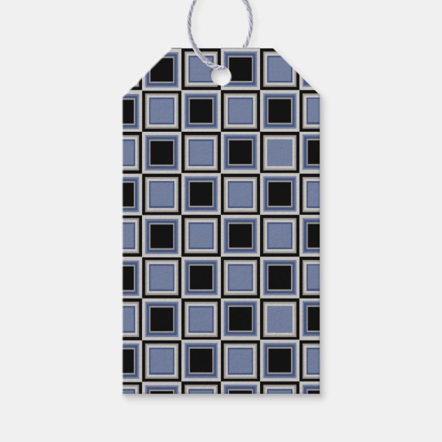 Etiqueta Para Presente Squares pattern (Frente)