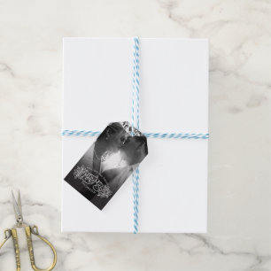 Etiqueta Para Presente Sr. & Sra. obrigado que do casamento no inverno do