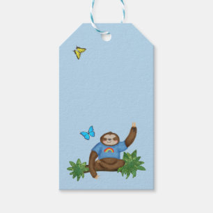 Etiqueta Para Presente Stanley Sloth & amigos etiqueta azul de presente