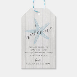 Etiqueta Para Presente Starfish Beach Wedtic Welcome Bag