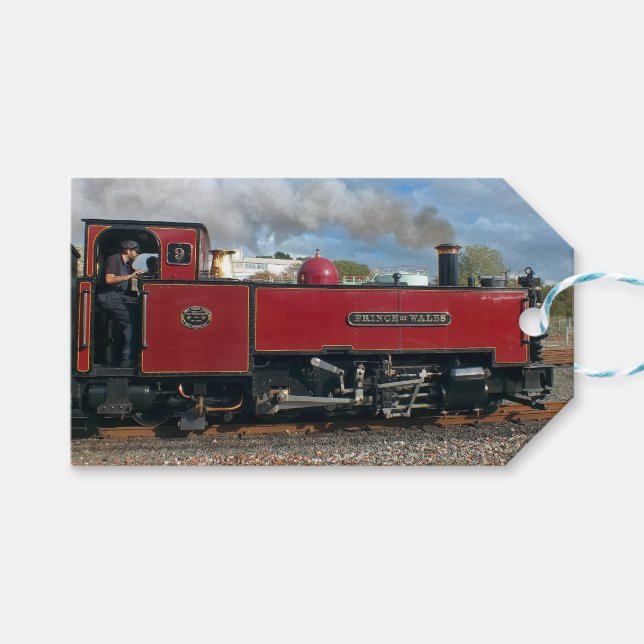 ETIQUETA PARA PRESENTE STEAM TRAINS (Frente (horizontal))