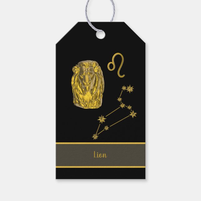 Etiqueta Para Presente Sternzeichen Löwe - (Frente)