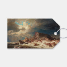 Stormy Sea com um naufrágio (por Marcus Larson)